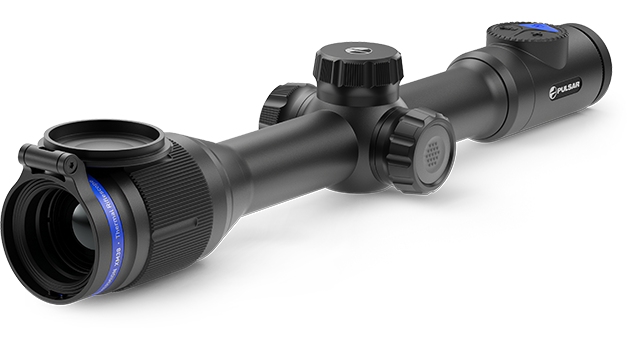 Видна только половина изображения в видоискателе и на видео Pulsar Thermion XM38