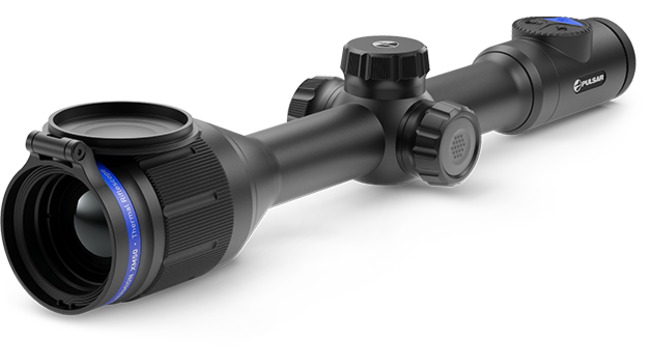 Видна только половина изображения в видоискателе и на видео Pulsar Thermion XM50